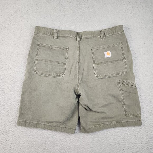 Carhartt Other - Carhartt Rugged Flex Shorts Men's 40 Relaxed Olive Green Faded Canvas Workwear